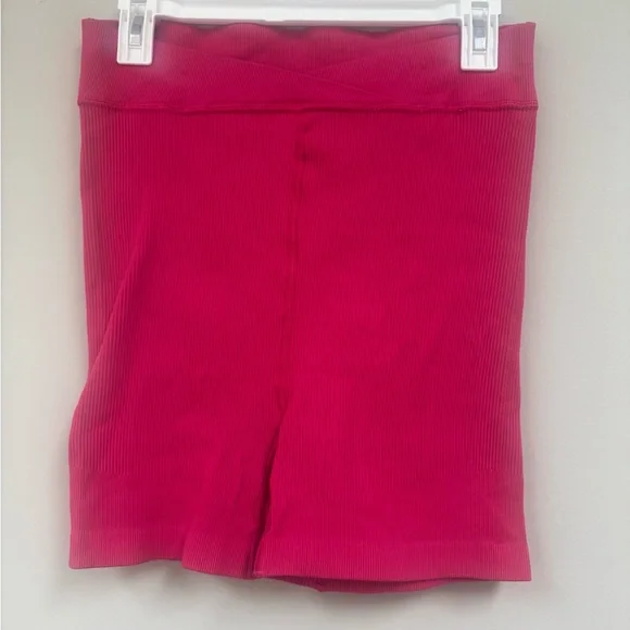 FP Movement by Free People Hot Pink High-Rise Bike Shorts - Picture 8 of 8
